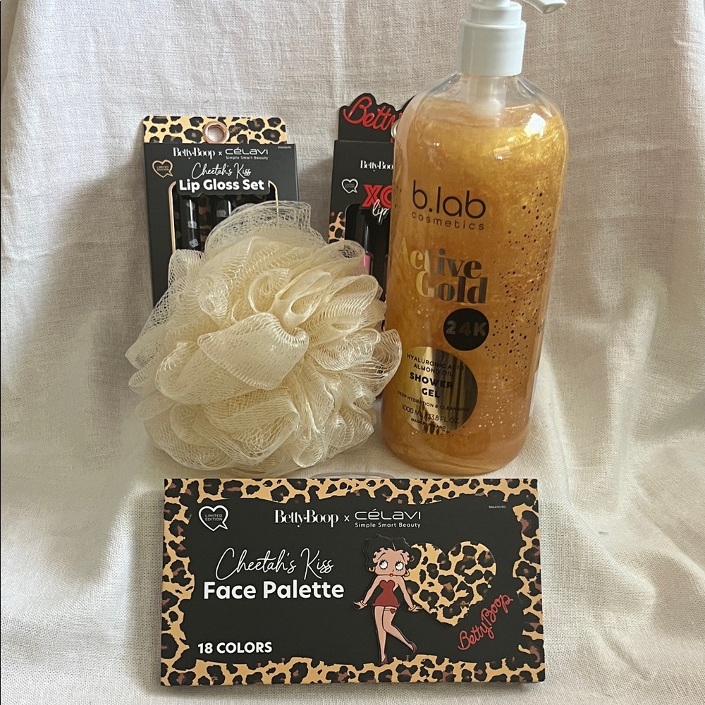 Betty Boop b.lab Active Gold 24K Gold Shower Gel Bundle
